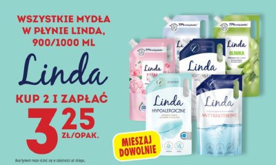Mydło w płynie oliwka Linda promocja