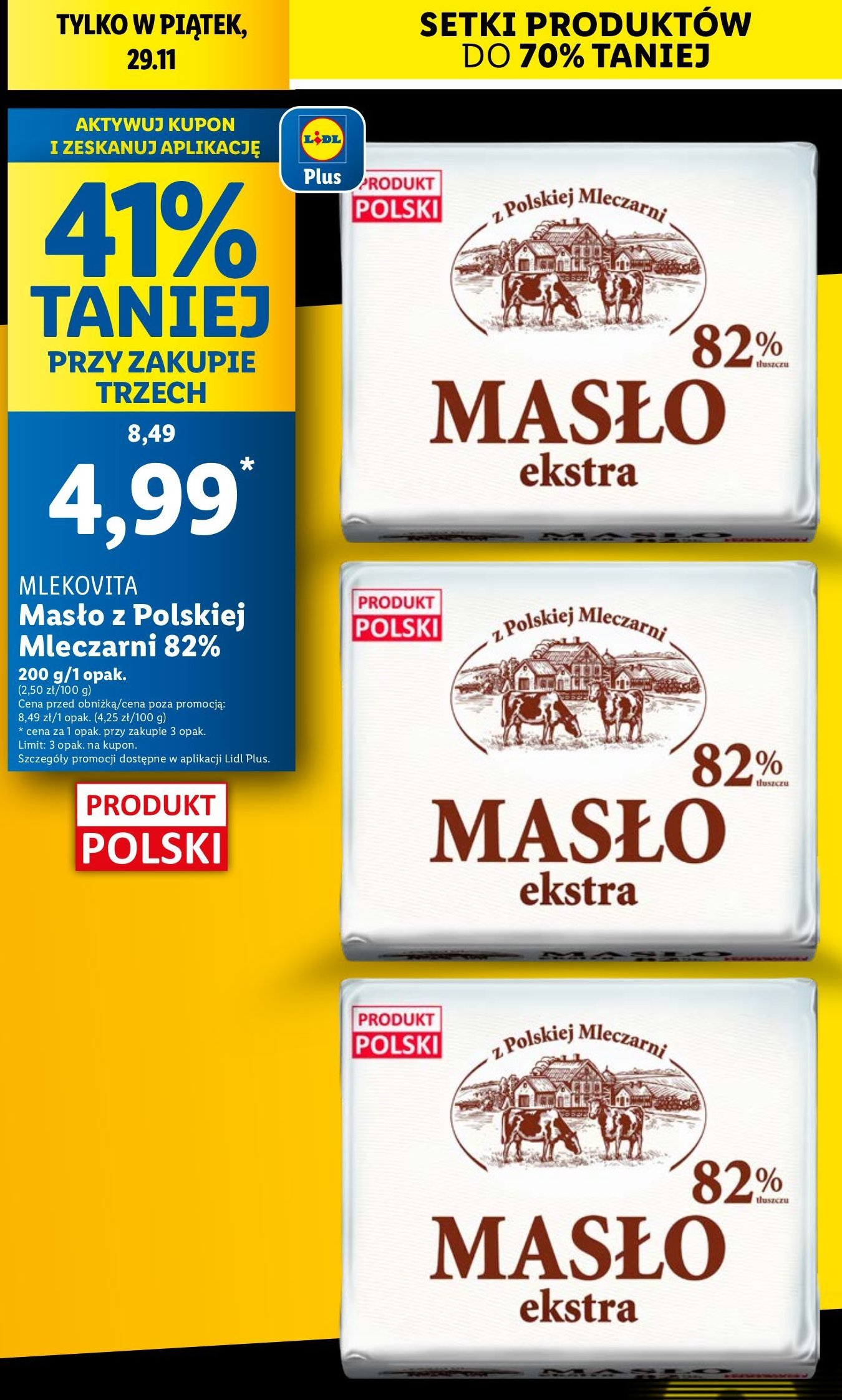 Masło ekstra promocja