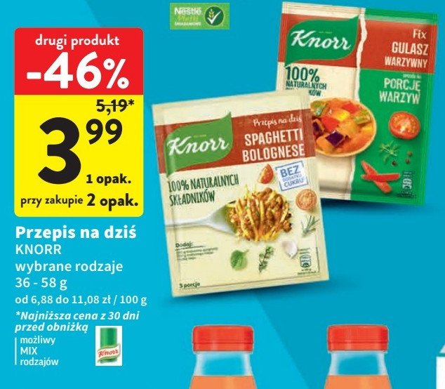 Gulasz warzywny Knorr fix promocja