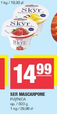 Jogurt Skyr Piątnica wybrane rodzaje promocja w SPAR