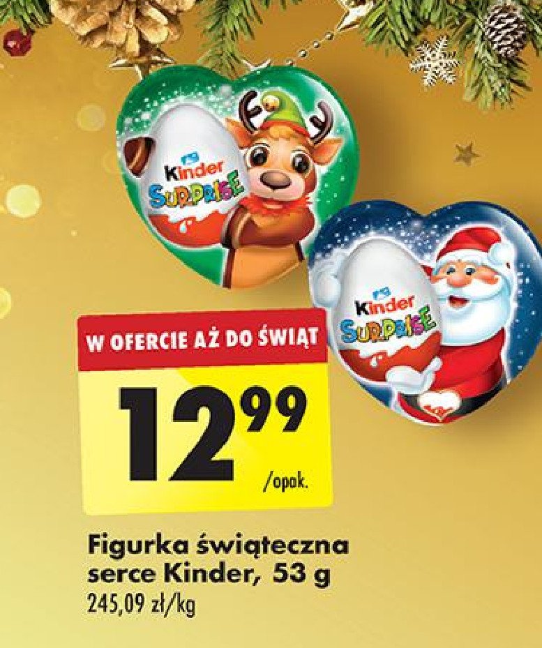 Serce niespodzianka Kinder niespodzianka promocja w Biedronka