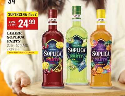 Likier Soplica Party Ananas i Pomarańcza 21% 500 ml promocja w Biedronka