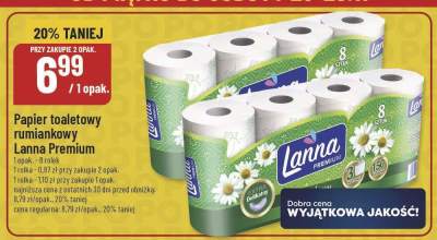 Papier toaletowy rumiankowy promocja w POLOmarket