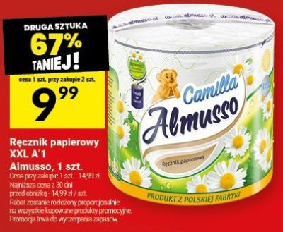 Ręcznik papierowy XXL 4+1 Almusso promocja w Twój Market