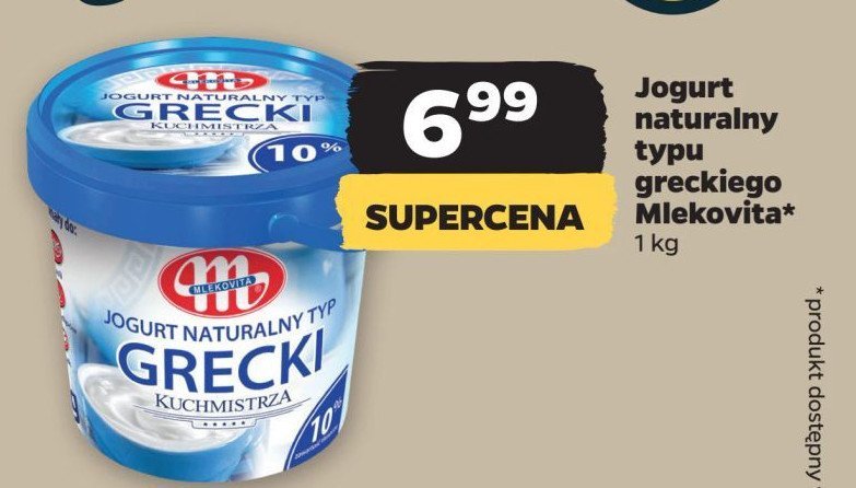 Jogurt kuchmistrza typu greckiego Mlekovita promocja