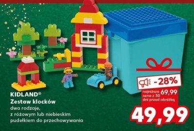 Zestaw klocków KIDLAND dwa rodzaje promocja w Kaufland