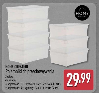 Pojemniki do przechowywania  promocja w Aldi
