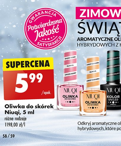 Oliwka do sk贸rek o zapachu truskawkowym Niuqi promocja
