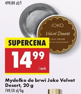 Mydło do stylizacji brwi velvet desert Joko Joko make-up promocja w Biedronka