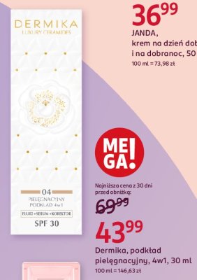 Podk艂ad piel臋gnacyjny spf 30 04 DERMIKA LUXURY CERAMIDES promocja
