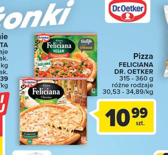 Pizza vegan pomodoro & fagioli Dr. oetker feliciana promocja