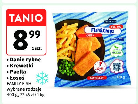 Danie fish & chips Family fish promocja