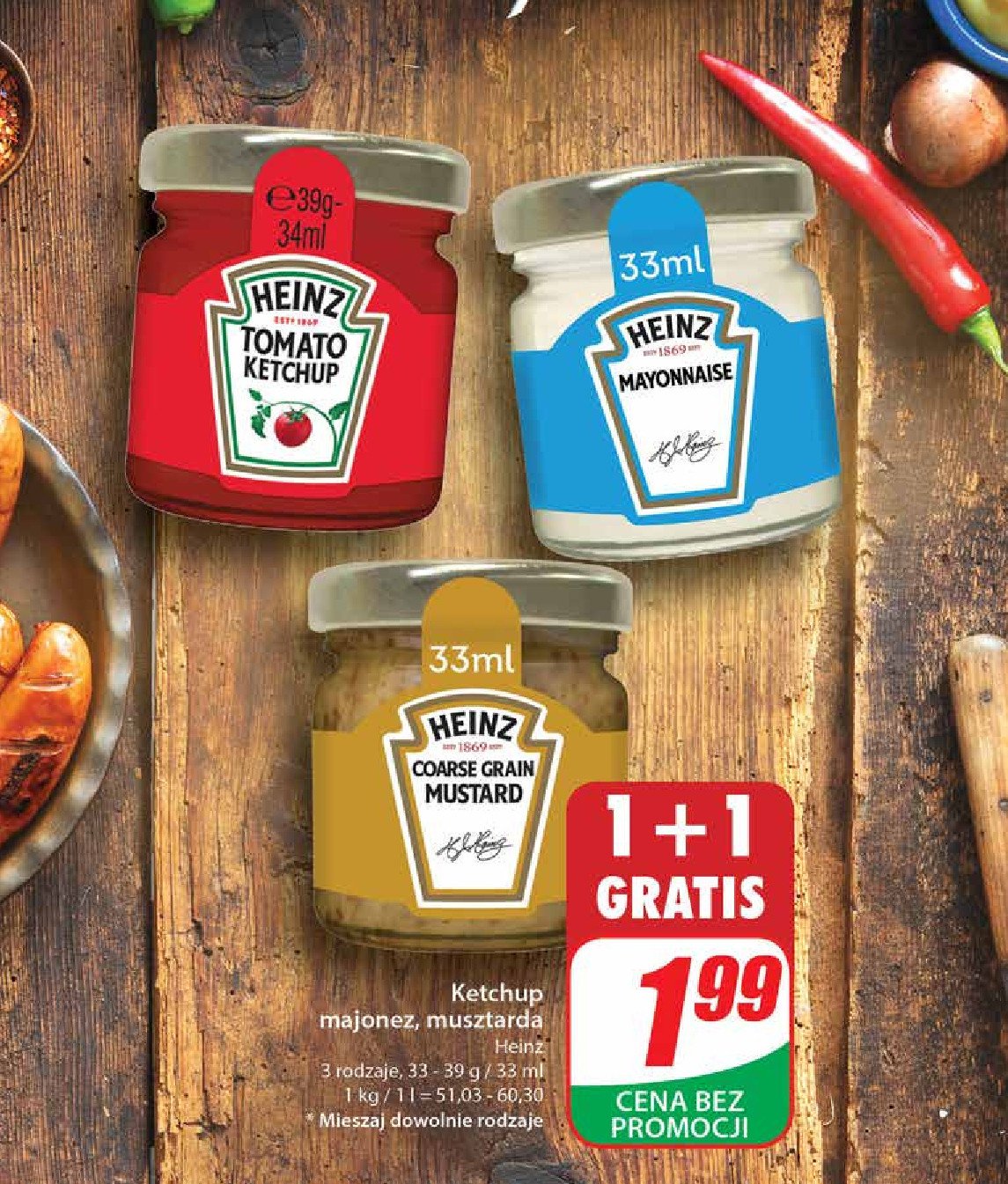 Musztarda coarse grain Heinz promocja