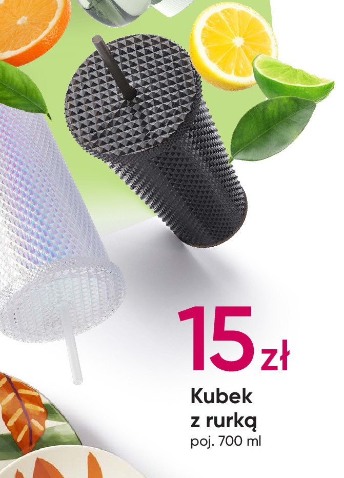 Kubek z rurką 700 ml promocja