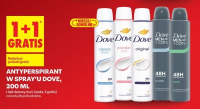 Antyperspirant Dove Men+Care 48H różne rodzaje: Classic, Fresh promocja w Biedronka
