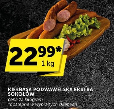 Kiełbasa podwawelska ekstra Sokołów promocja w ABC