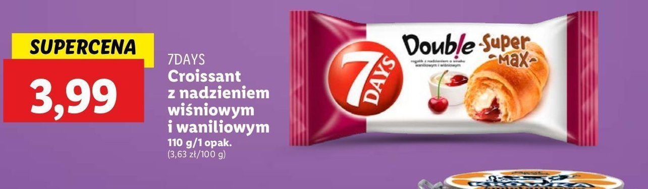 Rogal vanilla-cherry 7 days double max promocja w Lidl