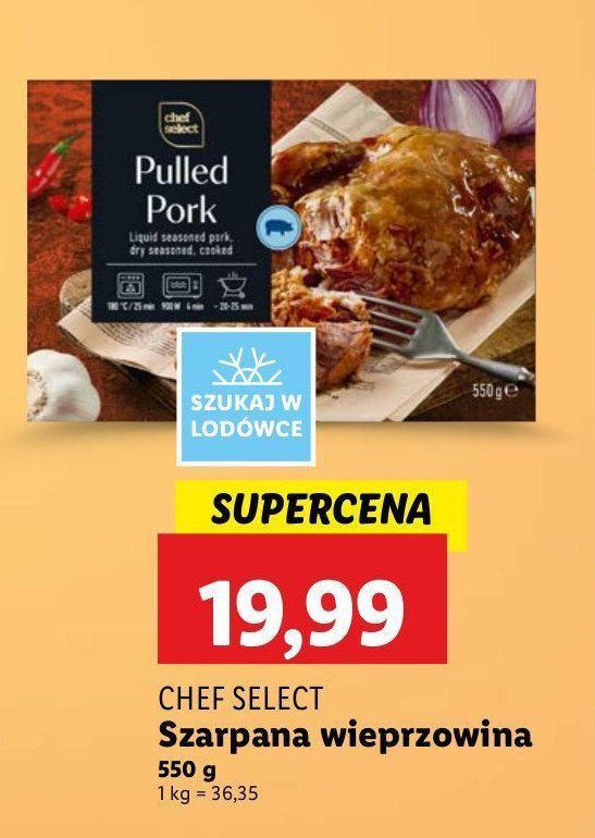 Mięso wieprzowe wolno gotowane Chef select promocja