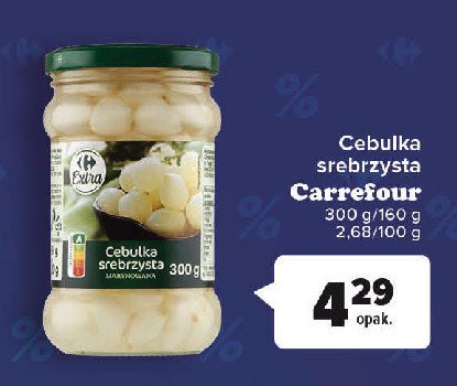 Cebulka srebrzysta marynowana Carrefour promocja