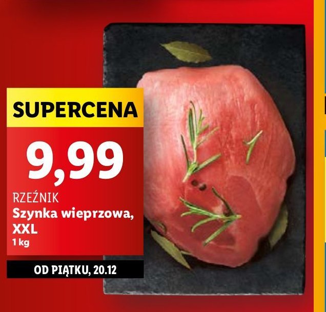 Szynka wieprzowa Rzeźnik codzienna dostawa promocja w Lidl