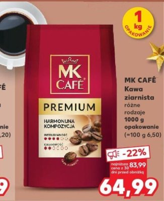 Kawa ziarnista różne rodzaje 1 kg promocja w Kaufland