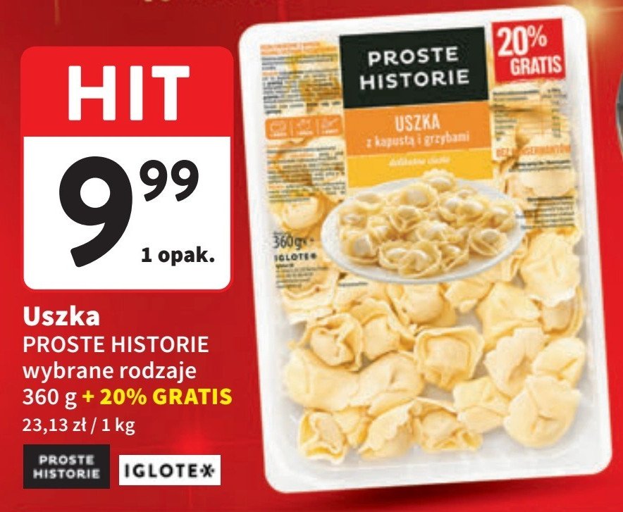 Uszka z kapusta i grzybami Iglotex proste historie promocja