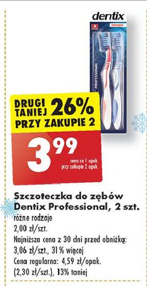 Szczoteczka do zębów professional średnia Dentix promocja