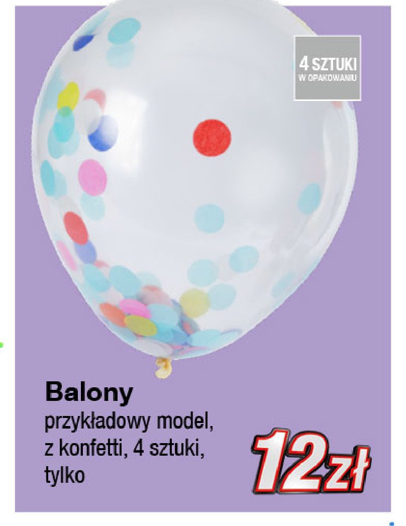 Balony z konfetti promocja