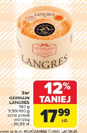 Ser pleśniowy langres promocja