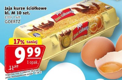 Jaja kurze sciółkowe kl. M 10 szt. Goertz promocja w Prim Market