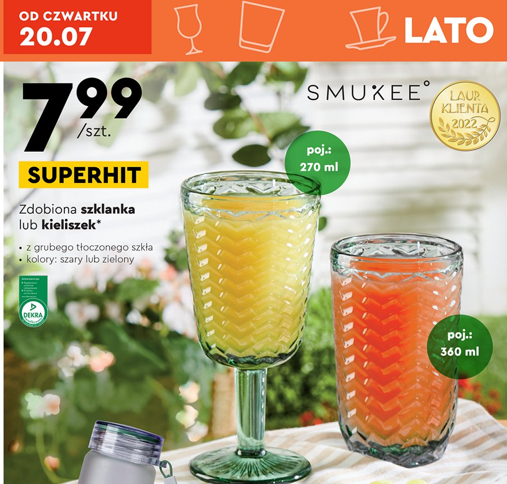 Szklanka zdobiona 360 ml Smukee promocja