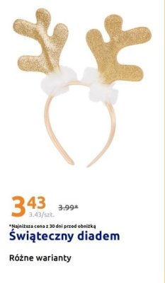 Świąteczny diadem promocja w Action