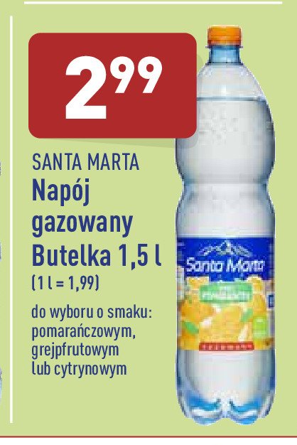 Woda cytrynowa Santa marta promocja