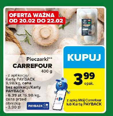 Pieczarki całe Carrefour promocja w Carrefour Express