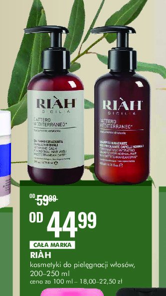 Krem do włosów regeneracyjny Riah sicilia promocja