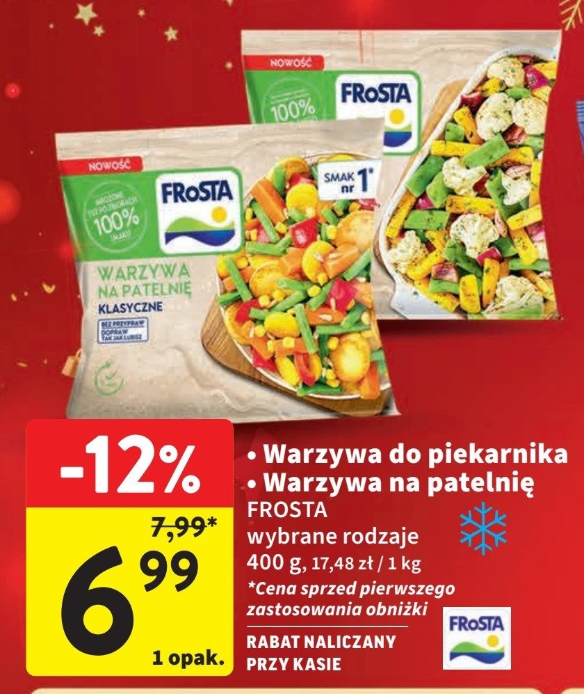 Warzywa do piekarnika kalafior-fasola-marchew Frosta promocja