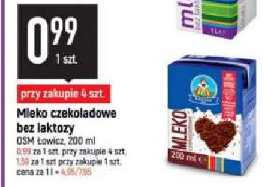 Mleko czekoladowe Osm łowicz promocja