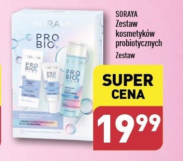 Zestaw w pudełku prebio: woda micelarna 250 ml + krem nawilżający 50 ml Soraya zestaw promocja