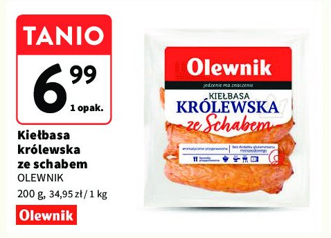 Kiełbasa królewska ze schabem Olewnik promocja