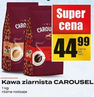 Kawa ziarnista CAROUSEL różne rodzaje promocja w Supeco