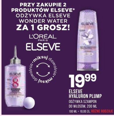 Odżywka szampon do włosów ELSEVE Hyaluron plump promocja w Drogerie Natura