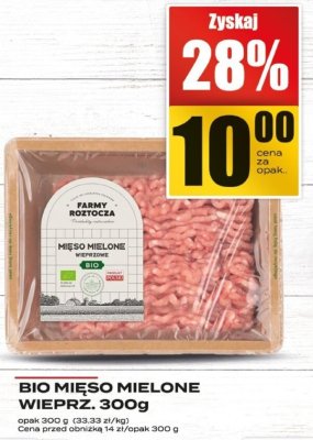 Mięso mielone wieprzowe BIO promocja w Supeco