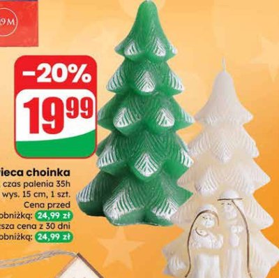 Świeca choinka Dino promocja w Dino