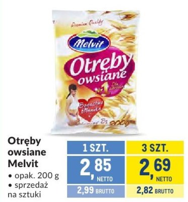 Otręby owsiane Melvit promocja w Makro