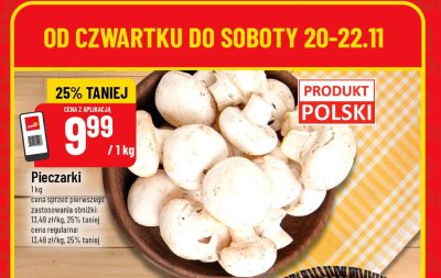Pieczarki 1kg promocja w POLOmarket