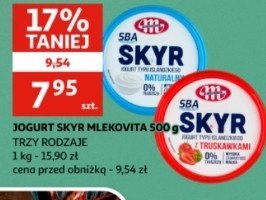 Jogurt truskawkowy Mlekovita sba skyr promocja