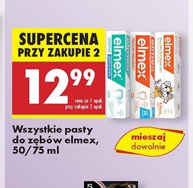 Pasta do zębów gentle whitening Elmex sensitive professional promocja w Biedronka