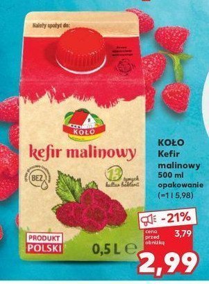 Kefir malinowy Osm ko艂o promocja