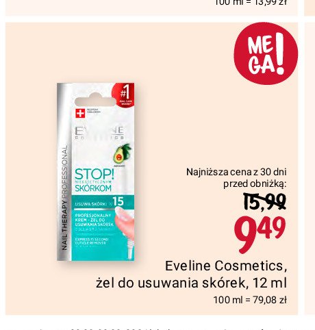 Żel do skórek Eveline nail therapy professional promocja