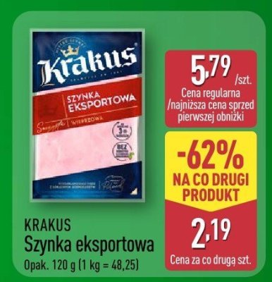 Szynka eksportowa KRAKUS promocja w Aldi